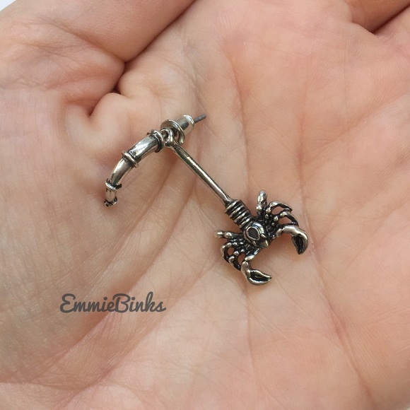 ✨3for$38  New Antiqued Scorpion Earring Jackets ~ Scorpion Jacket 2 Pc Earrings - Picture 5 of 9